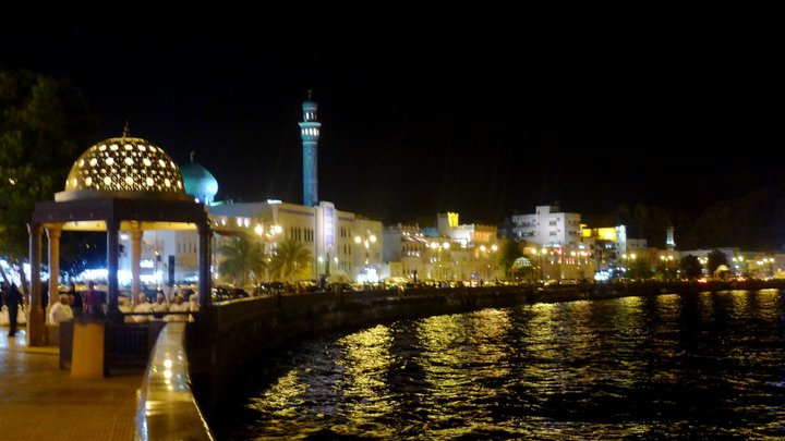Muscat Waterfront at Night
