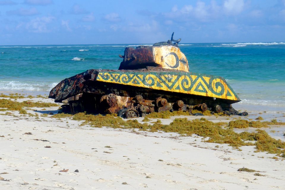Military Tank on Playa Flamenco in Culebra