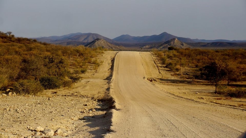 Empty Road in Namibia