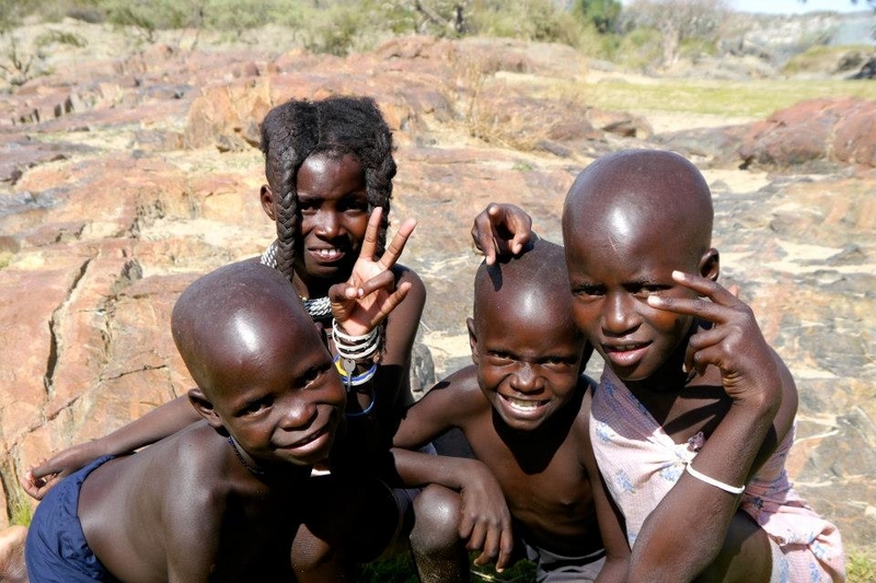 Himba Children at Epupa Falls