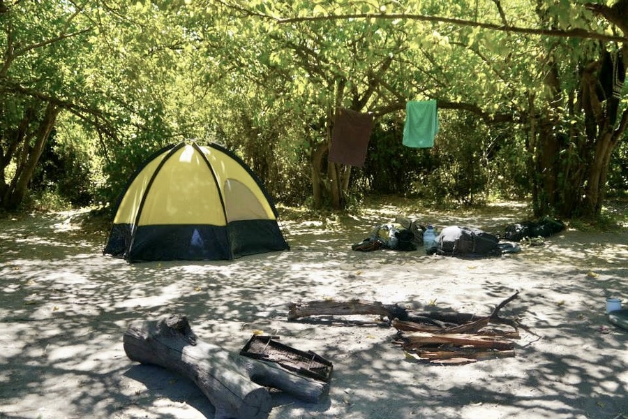camping in the Okavango Delta