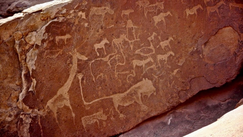 Twyfelfontein Petroglyphs, Unesco Site in Damaraland