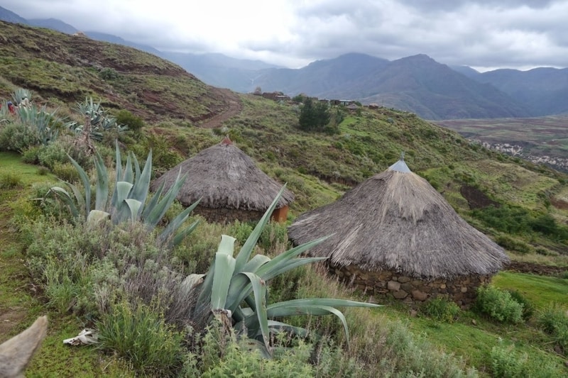 Basotho Huts in Lesotho