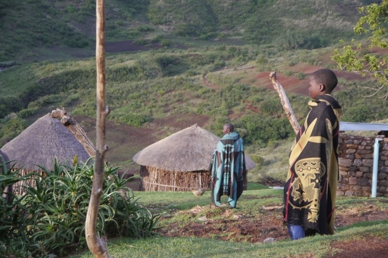 Basotho Villagers in Lesotho