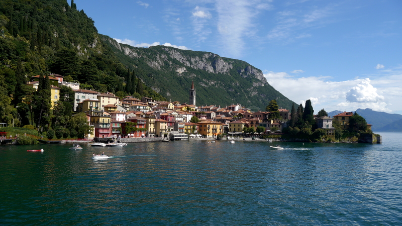 View of Varenna from the Boat to Bellagio