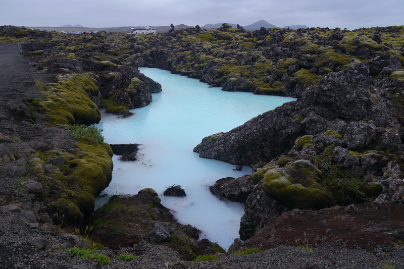 Lava around the Blue Lagoon Spa in Iceland 