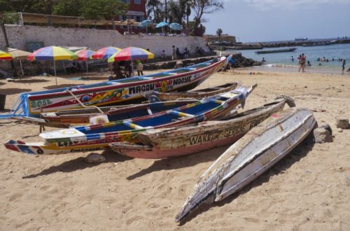 Goree Island Colorful Boats