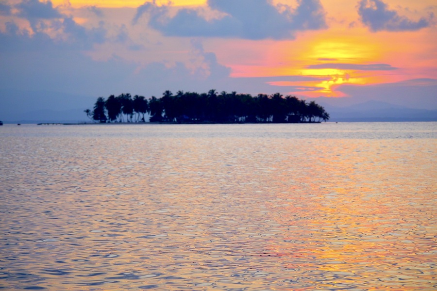 Sunset in San Blas, Caribbean