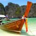 Longtail Boat on Maya Beach