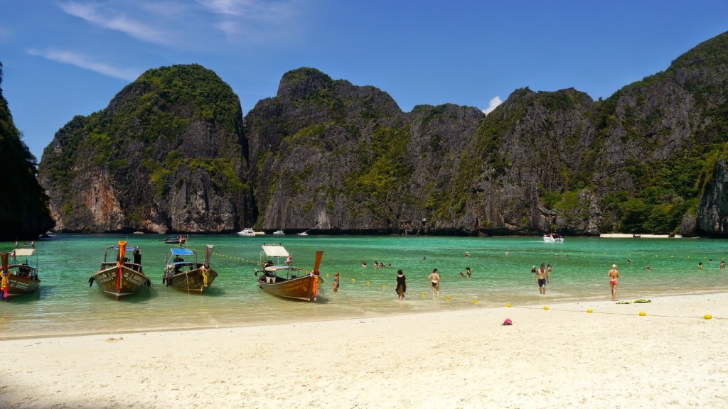 Thailand's most beautiful beach--Maya Beach on a day trip to Koh Phi Phi