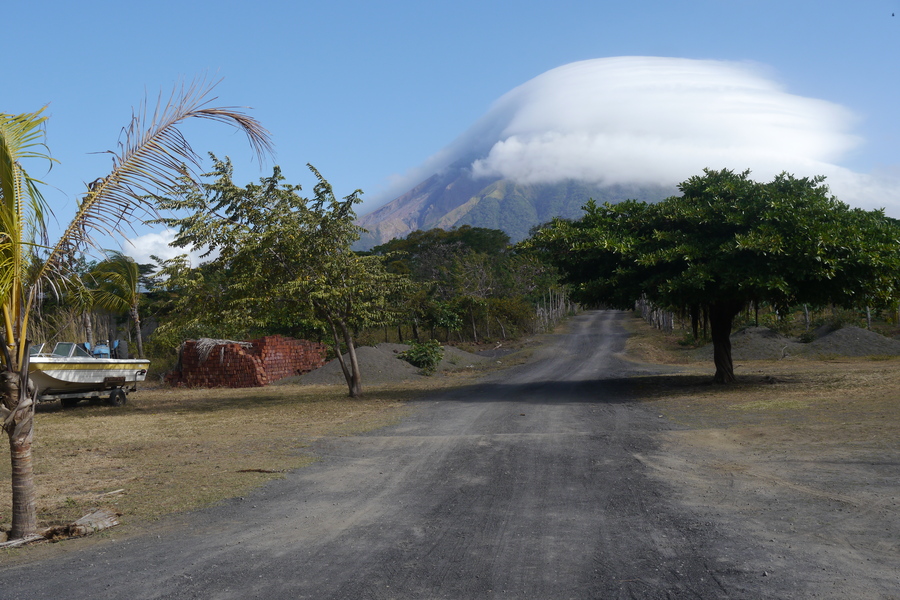 Road on Isla de Ometepe