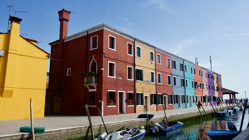 Colorful Houses in Burano, Venice