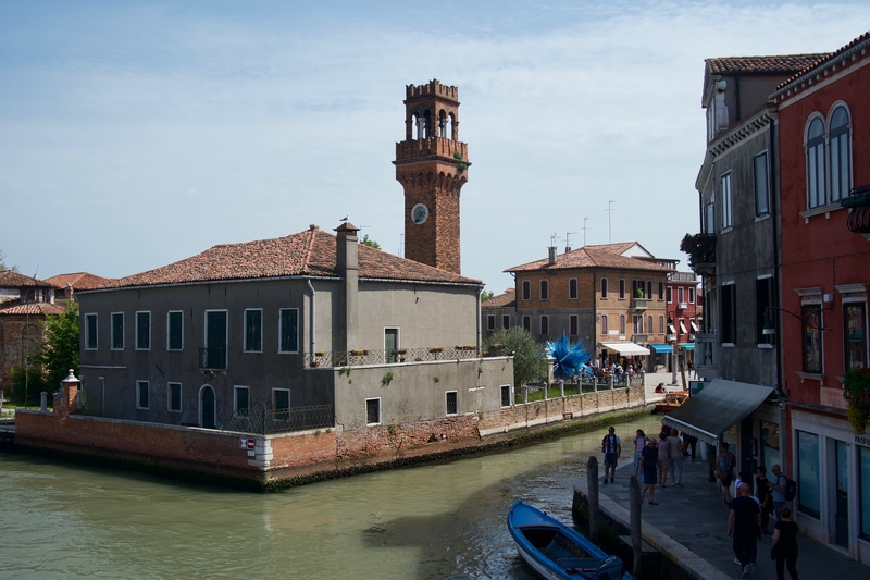 Canals in Murano in the Venice Lagoon