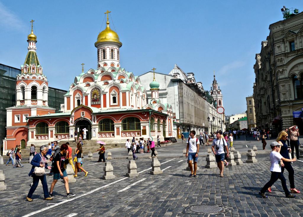 The Red Square during a summer day in Moscow 