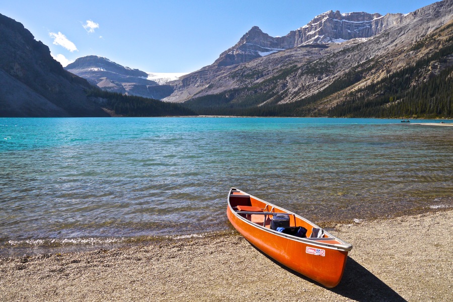 Canoeing Banff