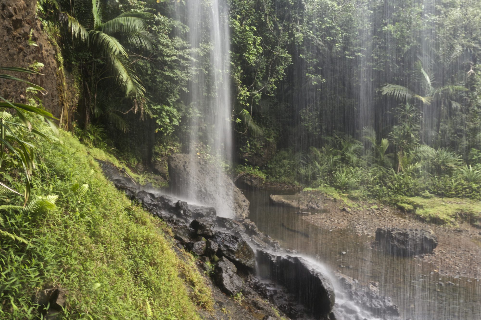 The Taki Waterfall on Babeldaob Island, Palau