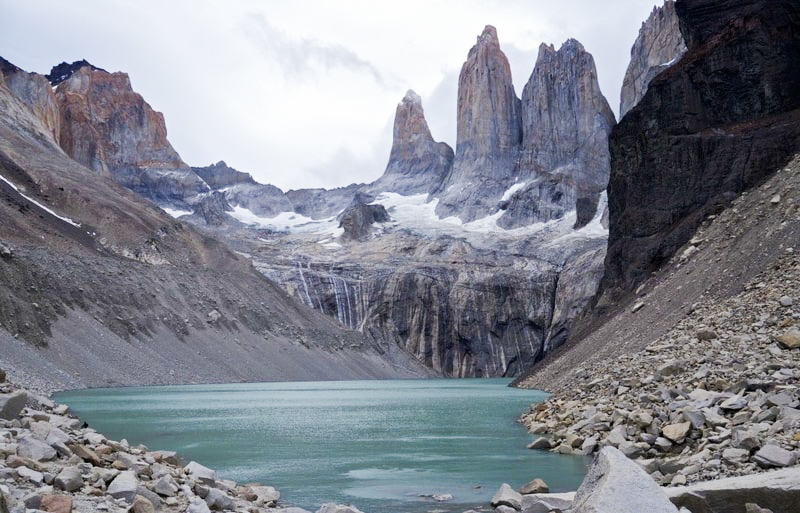 Torres towers in Torres del Paine Chile