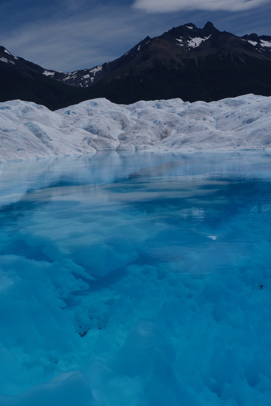 blue glacial melt, Perito Moreno