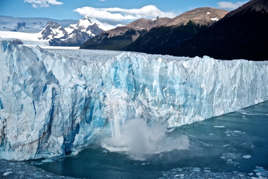 Calving glacier in Patagonia