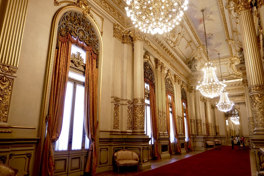 Interior of the Teatro Colon in Buenos Aires Argentina