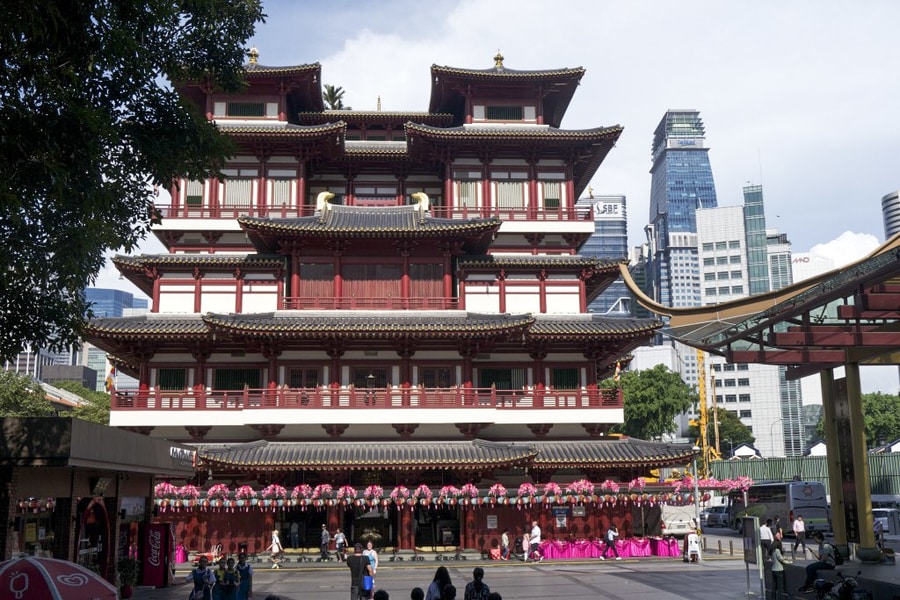 Buddhist Temple in Singapore's Chinatown