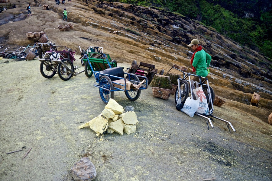 Sulphur Miners, Ijen