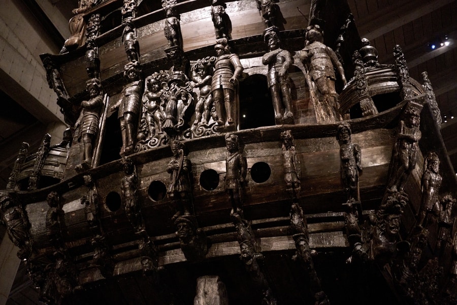 Vasa Museo intagliato nave