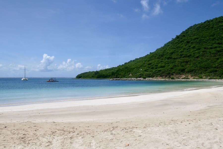 Anse Marcel on St Martin in the Caribbean