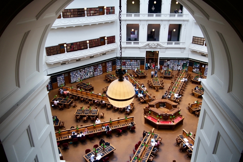 Victoria State Library in Melbourne