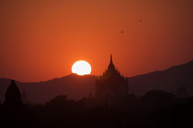 Bagan at Sunset