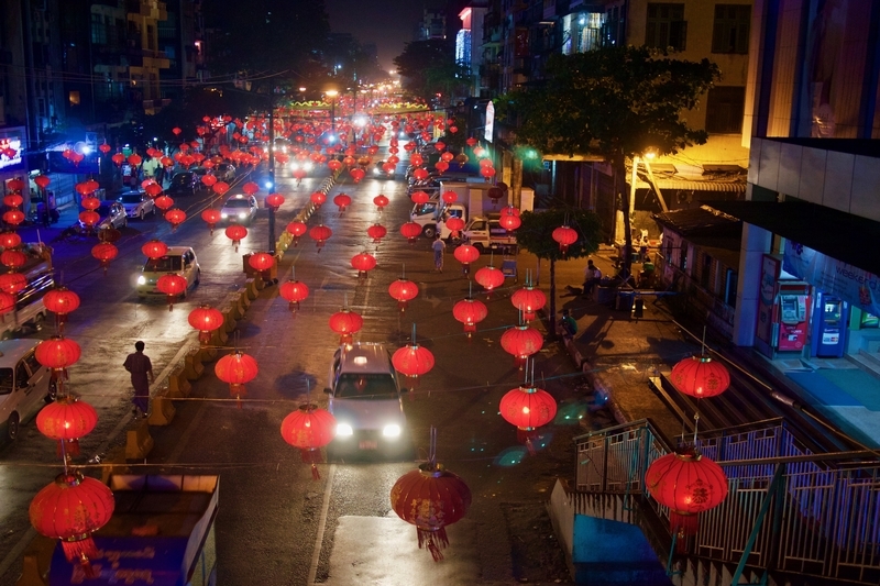 Streets lit up for Chinese New Year