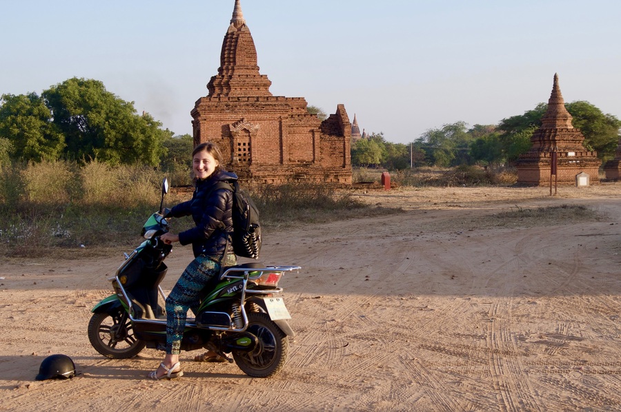 e-bike in Bagan Myanmar