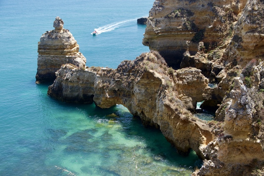 Rock Formations along the Algarve Coast