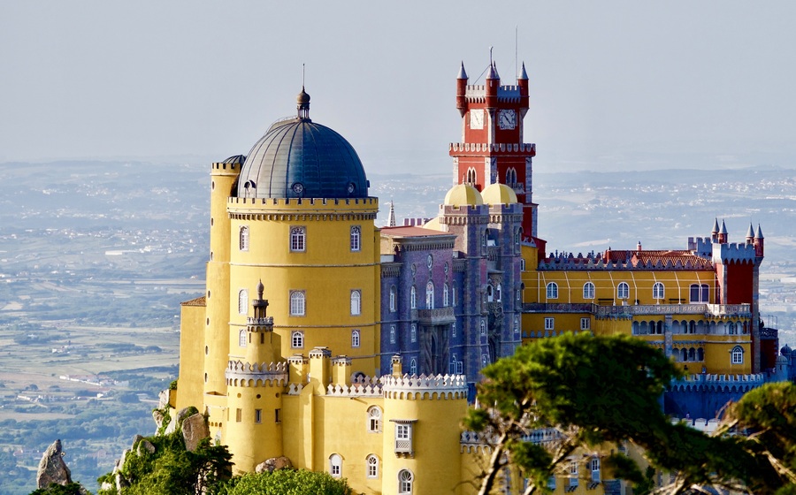 Colorful Pena Palace in Sintra