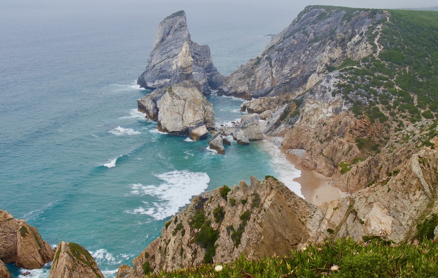 Ursa Beach Portugal, from above