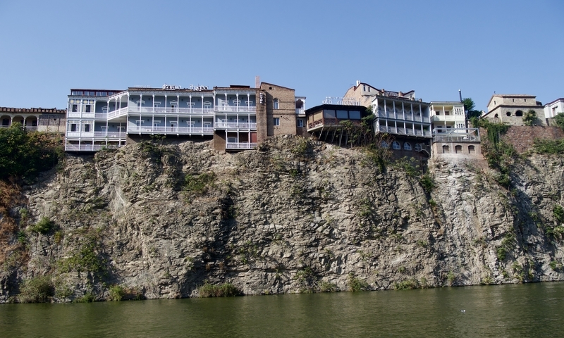 Cliffside Houses Tbilisi