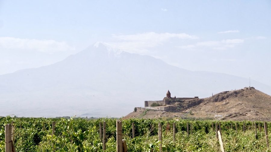 Khor Virap with Mt Ararat in the background, Armenia