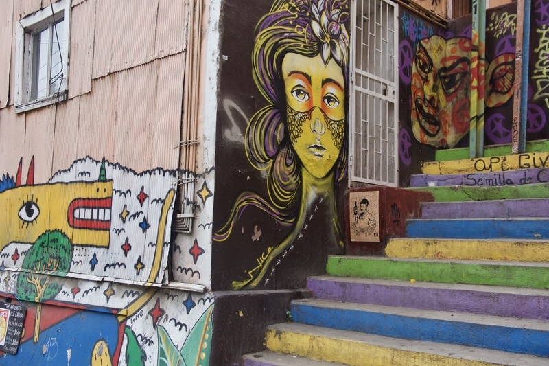Street art Valparaiso Chile