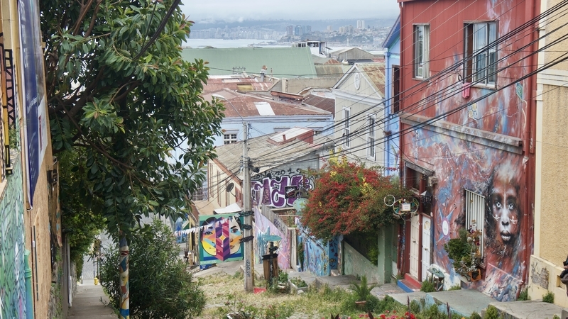 Streets in Valparaiso