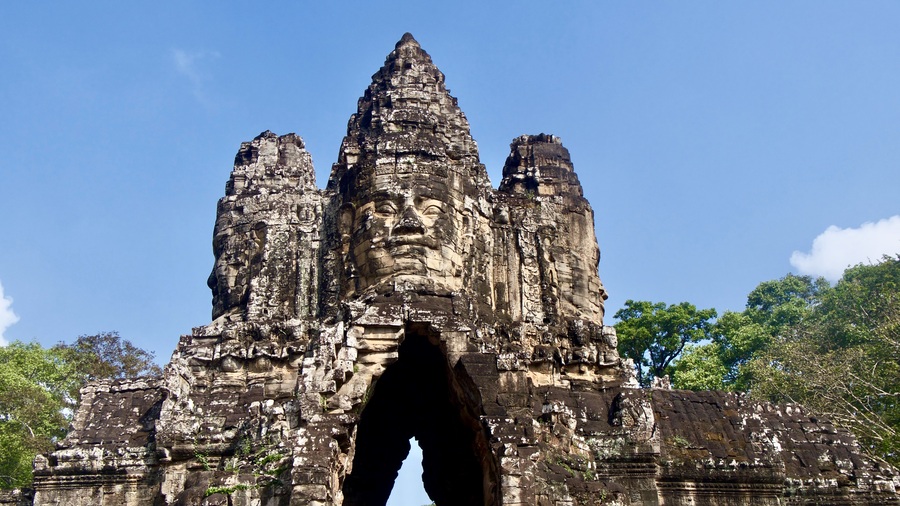 Faces of Bayon at Angkor Thom