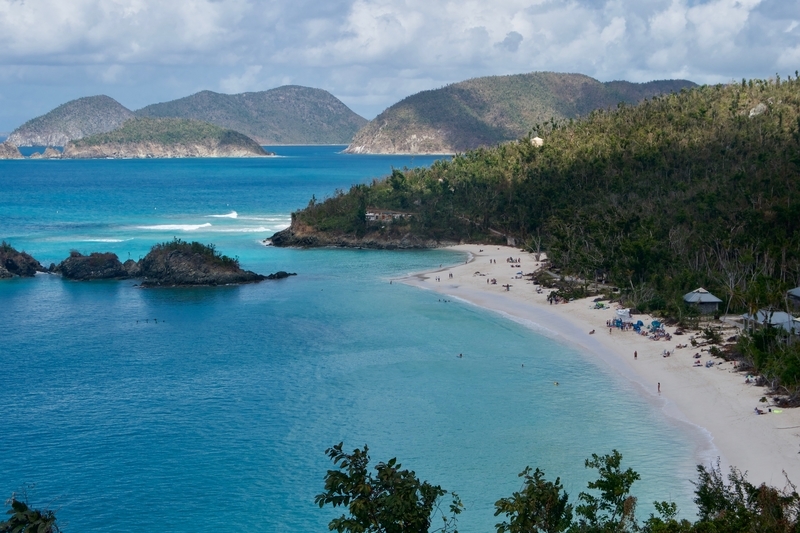 Trunk Bay Beach in the USVI