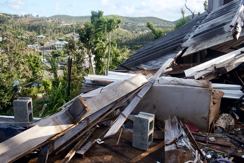 Hurrican Wreckage, USVI--All Hands and Hearts Project