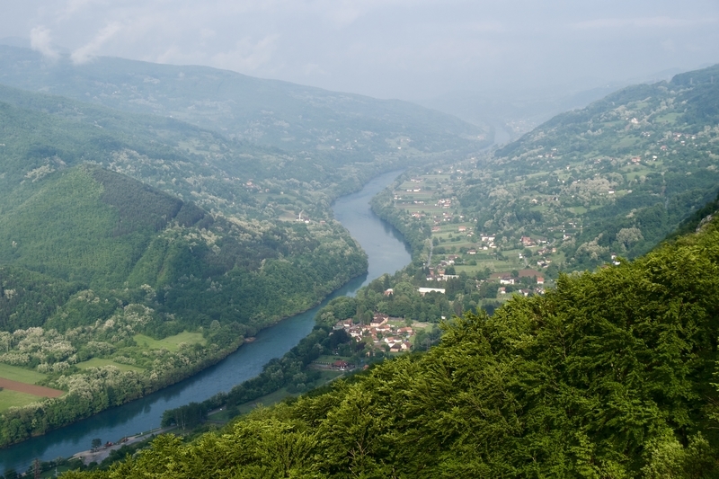 Drina River from above