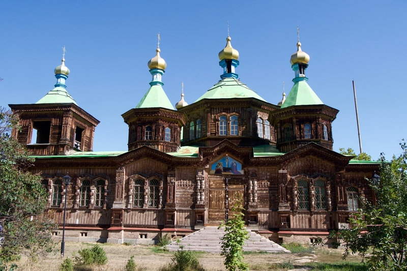 Wooden Church in Karakol, Kyrgyzstan