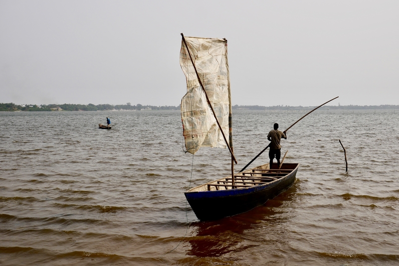 Pirogue on Lake Togo