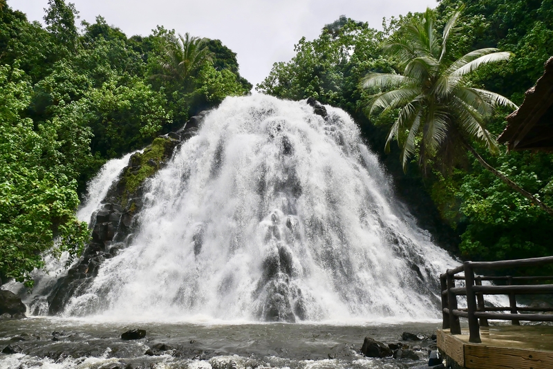 Kapiroh Waterfall in Pohnpei, Micronesia