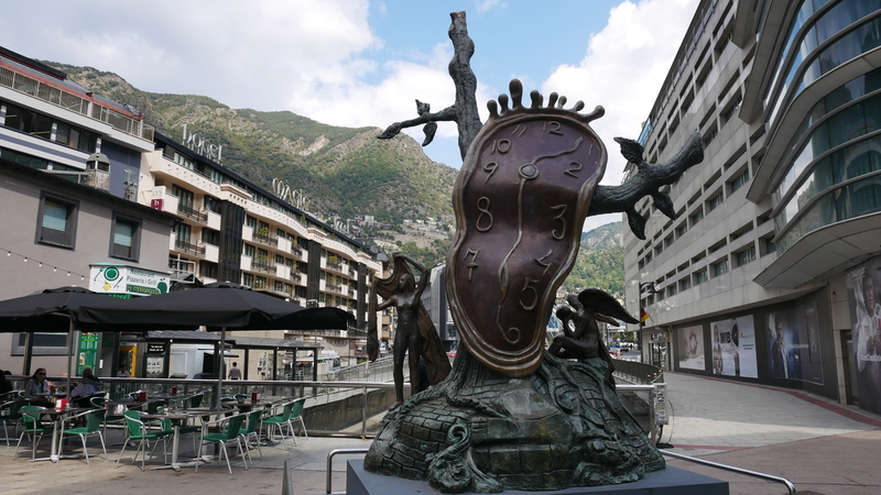Salvador Dali Clock in Andorra la Vella