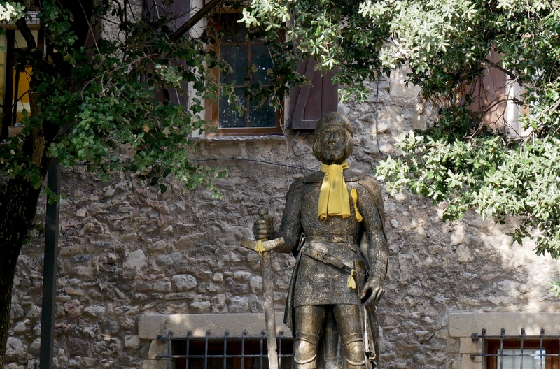 Statue in Baga Spain