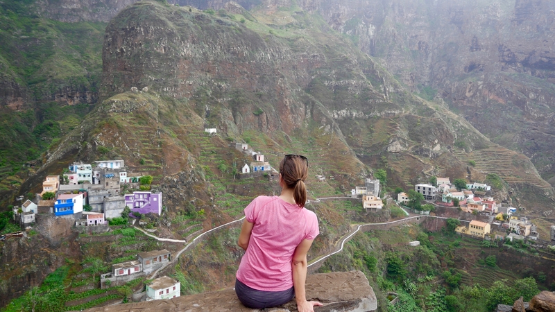 Hiking to the Viewpoint in Fontinhas in Santo Antao