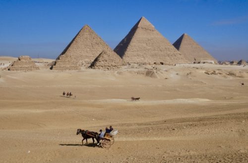 Pyramids of Giza--one of the most beautiful places to visit in Africa